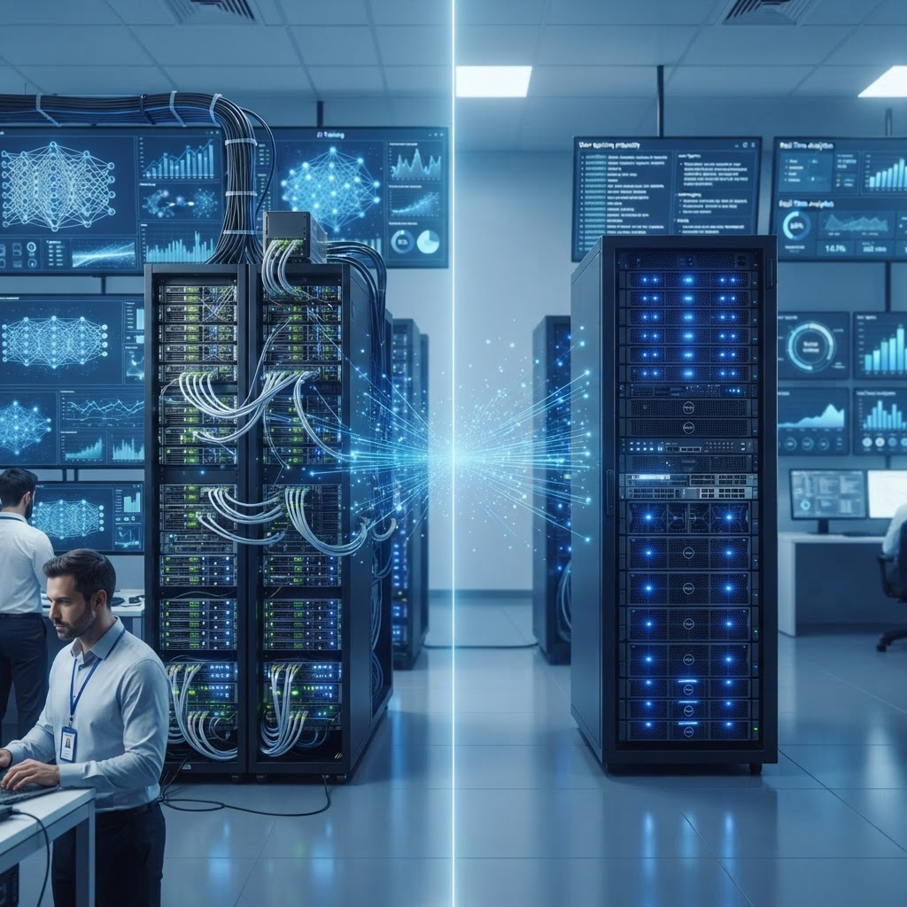 Treinamento vs Inferência de IA: qual infraestrutura muda?